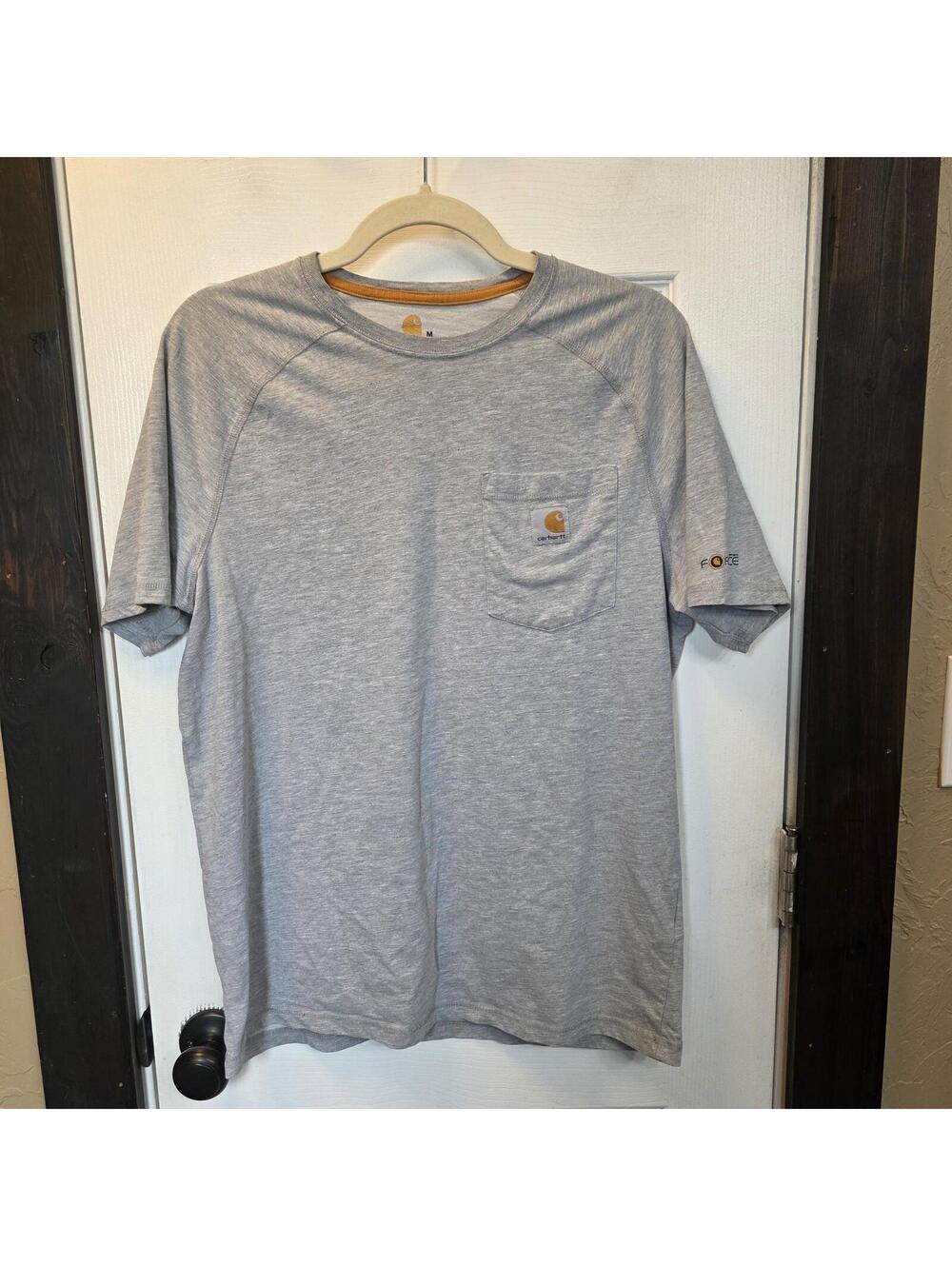 Carhartt Men's Relaxed Fit Gray Pocket T-Shirt -Medium